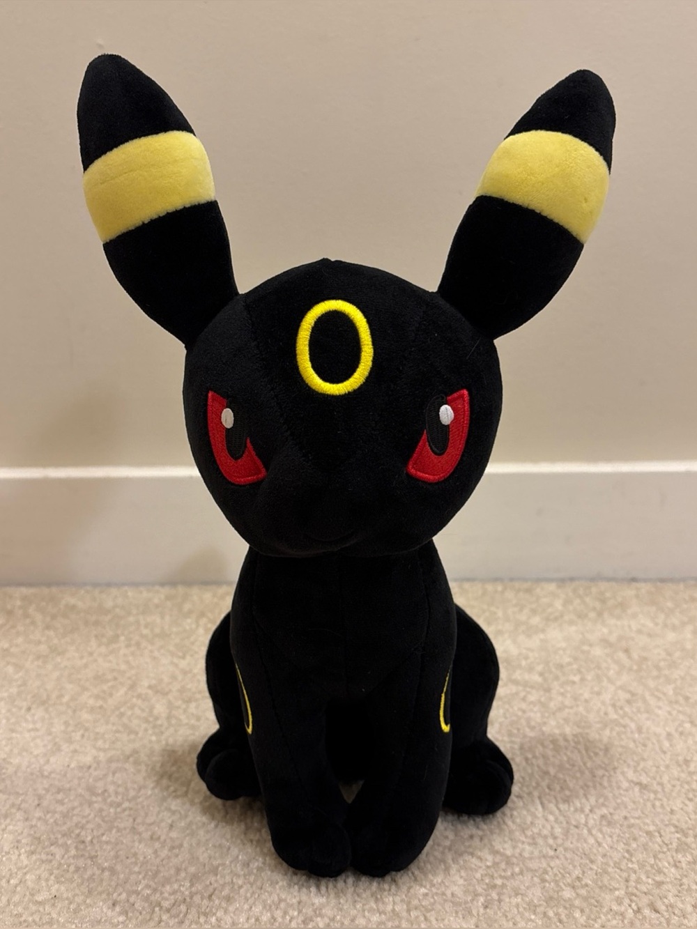 Pokemon Umbreon Sitting Pose 12" Plush Toy Animal Figure 2018 Center Monster